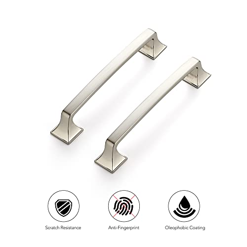 Ravinte Brushed Nickel Cabinet Handles Cabinet Pulls, 5 Inch, 10 Pack - color: Brushed Nickel, size: 5 Inch Hole Center