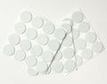 48 Pcs Self Adhesive 1" Round Felt Furniture Pads (White, 1") - color: White