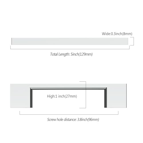 Asidrama 10 Pack 3.75 Inch(96mm) Polished Chrome Kitchen Cabinet Handles, Cabinet Pulls Kitchen Cabinet Hardware for Cupboard Drawer Pulls - color: Polished Chrome, size: 3.75" Hole Center(96mm), style: 10 Pack