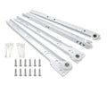 10 Inch Euro Slides, Pack of 2, for Face-Frame and Frameless Cabinets. 75lbs Capacity Cold Rolled Steel, Powder Coated. Choose Length by Drawer Box and not Cabinet Depth. Includes Brackets & Screws - size: 10 Inch