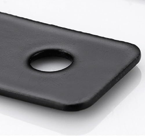 20Pcs Flat L Corner Braces Bracket, 80 mm x 80 mm Right Angle Brackets L Shaped Mending Plate Bracket with Screws,Black
