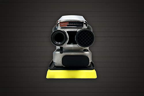 AirVANTAGE Industrial-Grade Orbital Pneumatic 3" x 4" Jitterbug Air Sheet Sander Non-Vacuum, 1/4 in. NPT Air Inlet (NV: PSA Vinyl) - style: NV: PSA Vinyl
