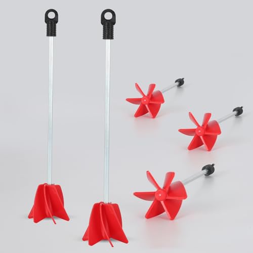 2-Pack Helix Paint Mixer Attachment for Drill 11.8", 1-5 Gal - color: 2 Pcs