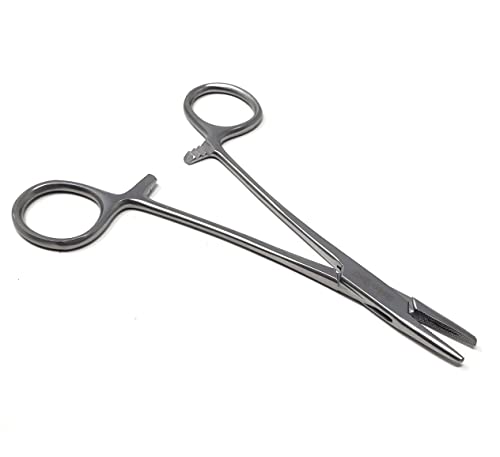 Mayo Hegar Needle Holder Driver with Cross Serrated Jaws Made of Stainless Steel Comes in Multi Position Locking Mechanism Clamping Pliers (5.5 Inch) - size: 5.5 Inch