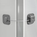 Refrigerator Lock, Heavy Duty Fridge Lock, Combination Lock for Refrigerator Cabinets, Drawers, Safety, Easy Install No Keys Needed (Grey-1Pack) - color: Grey-1Pack