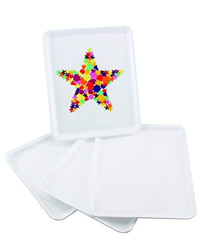 Hygloss White Foam Trays for Food & Crafts, 9 x 11 Inch, Pack of 10 - color: White, size: 9 x 11-Inch, style: 10 Pieces