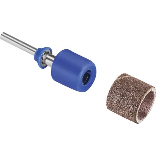 Dremel SC407 EZ SpeedClic Sanding Bands and Mandrel, Set of 2 Sanding Bands 13 mm (Grit 60/120) and 1 EZ SpeedClic Mandrel for Sanding, Shaping and Smoothing Wood and Plastic Materials