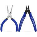 2-Piece Precision Pliers Set 5 Inch Mini Needle Nose Pliers & Wire Cutters - size: Needle Nose Pliers & Flush Cutters