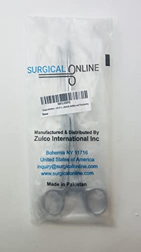 SURGICAL ONLINE 2 Piece Curved & Straight 8" Hemostat Set, Stainless Steel Locking Tweezer Clamps - Ideal Hemostats for Nurses, Fishing Forceps, Crafts and Hobby - size: 2 Count (Pack of 1)