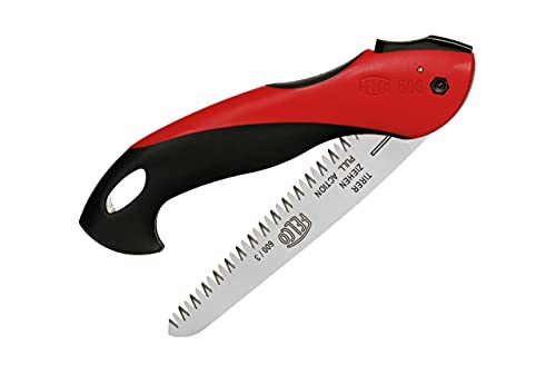 Felco Folding Saw (F 600) - Classic Tree Pruning Saw with Pull-Stroke Action, Red - size: 6.3 in (Folding)