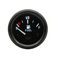 2" 52mm Fuel Level Gauge, 12V 240-33ohm Boat Fuel Gauge Gas Tank Meter with E-1/2-F Pointer Dash, Fuel Sensor with Nut and Bracket, Fit for Car RV Yacht Marine Motorcycle (Black)
