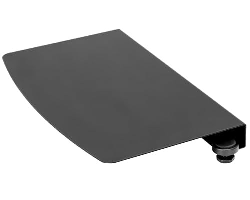 VIVO Clamp-on 17 inch Corner Desk Connector Sleeve Plate, L Desk Platform Extender Attachment, Black, DESK-AC07C