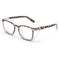 MORK&SUKY Safety Glasses, Stylish Goggles With No Fog Lense, Alternatives To Regular Protective Eyewear For Lab and Nursing. - color: Leopard