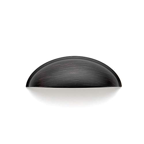 Ravinte Oil Rubbed Bronze Drawer Pulls Cabinet Cup Pulls 3 Inch 10 Pack | Kitchen Hardware, Cup Pull Shape, Cabinet Handles, Drawer Handles, Smooth Drawer Grip,For Dressers, Cupboards - color: Oil Rubbed Bronze