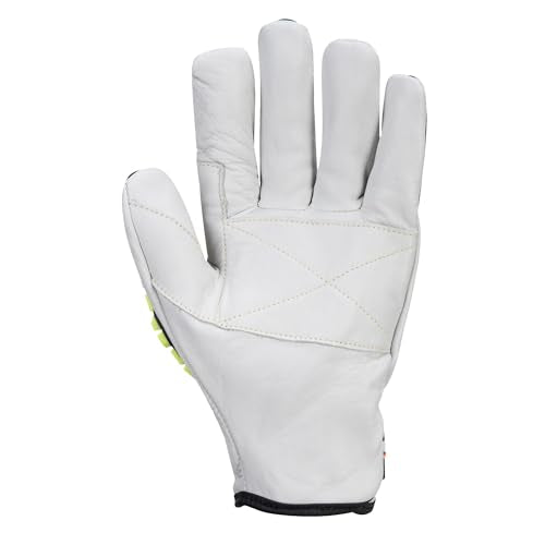 Portwest A745 Impact F135 Cow Leather Lined Glove Wrist Strap Fastening - size: 4X-Large