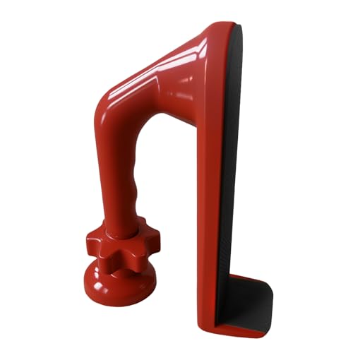 Portable Door Stopper, Aluminum Alloy Anti-Slip Safety Device, Suitable for Personal Protection During Travel or Apartment Living.(red) - color: Red