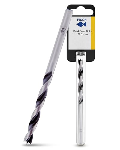Premium Brad Point Drill Woodworking Bits w/Beveled Edges Size 5mm x 86mm - size: 5 mm x 86 mm (Pack of 1)