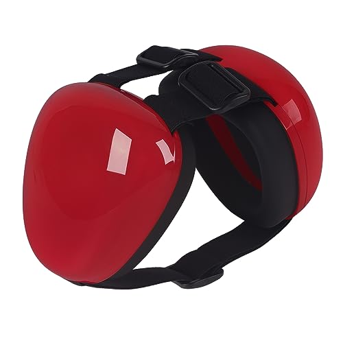 derYEP Dog Earmuffs for Hearing Protection 29dB NRR Ear Muffs Noise Protection (Medium, Red) - color: Red, size: Medium