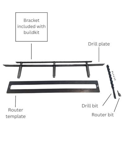 Floating Shelf Brackets - Sheppard Brackets - Easy Install - Heavy Duty (34 inch Build Kit) - size: 34 inch with Build Kit