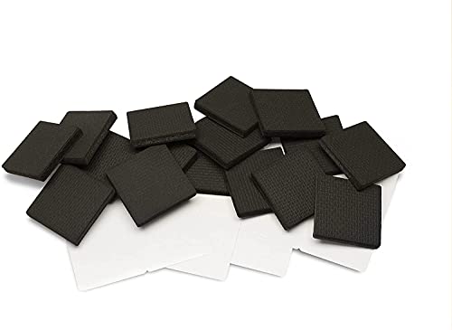 GorillaPads Non Slip Furniture Pads/Floor Gripping Pads (Set of 16 Grips) 2 Inch Square Floor Protectors for Under Furniture, Black, CB142-16 - size: 2" Square 16 Pack