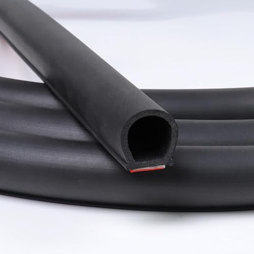 3/4"×3/4" D-Shape Weather Stripping 23FT Bulb Seal Gasket Strip - size: 23 feet