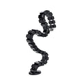 Vertebrae Cable Management Spine, Quad Entry Organizer for Height Adjustable Desk, Black