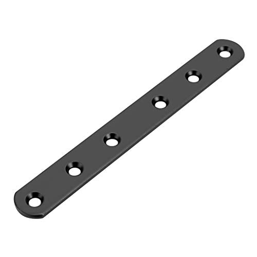 Sumnacon 8 Pcs Stainless Steel Flat Plates,6 Inch Mending Plate,Black - size: 6 Inch Black