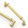 Asidrama 10 Pack 5 Inch(128mm) Brushed Gold Kitchen Cabinet Handles, Cabinet Pulls Gold Kitchen Cabinet Hardware for Cupboard Drawer - color: Brushed Gold, size: 5" Hole Center