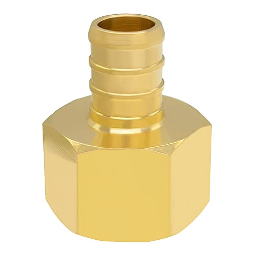 Hooshing 6 Pack 1/2" PEX to 1/2" Female NPT Adapter - size: 1/2" Pex x 1/2" NPT Female