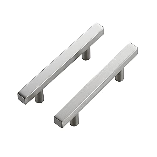 Ravinte Brushed Nickel Square Cabinet Hardware Pulls 3 Inch 30 Pack - color: Brushed Nicke, size: 3 Inch Hole Center