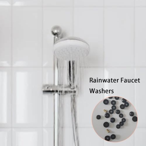 58 PCS Faucet Washers Assortment Kit, Flat & Beveled Rubber Faucet Washers