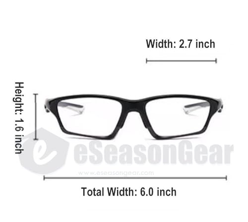 PG60 Lensless Pickleball Eyewear TR90 Sport Protective Glasses for Men - color: Blue