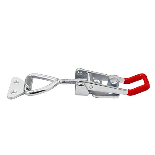 2 Pack Adjustable Toggle Clamp 660 lbs Holding Capacity Toggle Latch Hasp Clamp GH-4003 Lockable Quick Release Pull Latch Metal Draw Latch for Door, Box Case Trunk, Smoker Door, Jig - style: 4003, 2PK