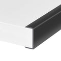 Rubber Edge Trim, Self-Adhesive U Shaped Edge Protector for Plywood, Cabinet, 1-5/8" Wood Edge Banding, Flexible Furniture Repair, EPDM Material, Fit 1-5/8"(41mm), Length 10Ft, Black - size: Fit 1-5/8"- L10'