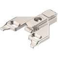 Blum 175L6600.22 0 mm Die Cast Screw on Face Frame Mounting Plate, Die-Cast, Nickel Plated - size: Pack of 1, style: Without Screws