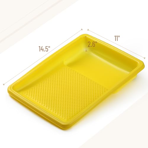 Bates- Paint Tray Liner, 9 Inch, 10 pcs, Yellow Paint Pans Trays - color: Yellow, size: 10 Pack 9 Inch