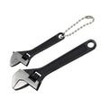 2pcs (2.5 inch + 4 inch) Mini Adjustable Wrench, Black Small Spanner - color: Black, size: 2.5" + 4"