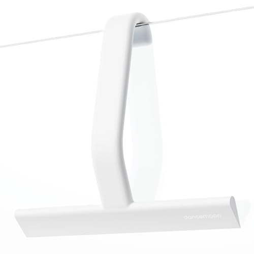 dancemoon JustHang Shower Squeegee with Built-in Hook, 10-Inch White - color: Classic White