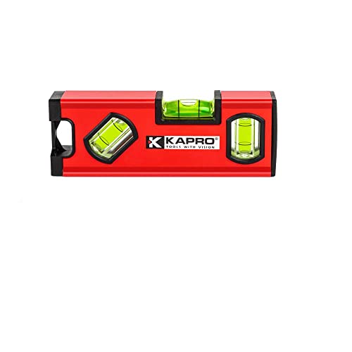 Kapro - 771M TWIN Magnetic Heavy Duty Toolbox Level - For Leveling and Measuring - Features V-Groove and Magnet Base - VPA Certified - 6 Inch - size: 6"