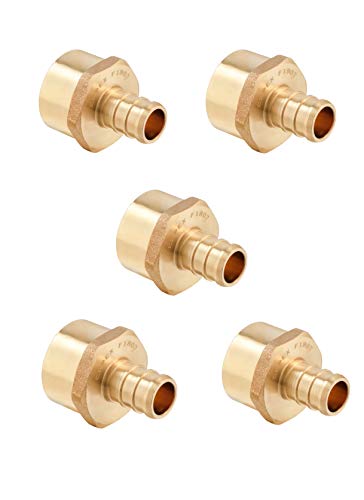 5Pc EFIELD 1/2"Pex x 1/2" Female NPT Thread Adapter(PEX1807035-5) - size: P5, style: 1/2" x 1/2"