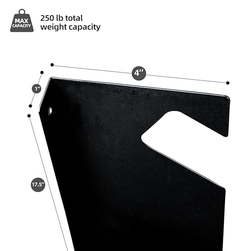 CZWL&HG Garage Tool Organizer Wall Mount – Heavy-Duty Solid Steel Rack for Shovels, Rakes, Long-Handled Tools – Horizontal Shed/Yard Storage Holds 250 lbs with Rustproof Mounts