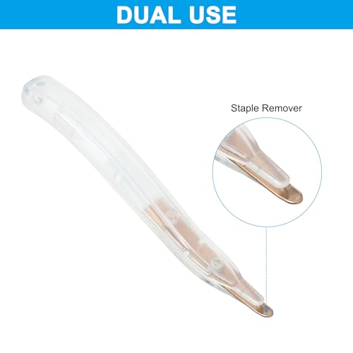 PATIKIL Staple Remover, Magnetic Staple Puller Desktop Removal Tool Cutting Tool for Office Home, Clear