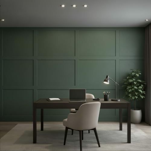 Weysat 1 Set Board and Batten Wall Panel Wainscoting Panel 145.67 X 96.06 Inch - size: 38.2"L x 9.8"W