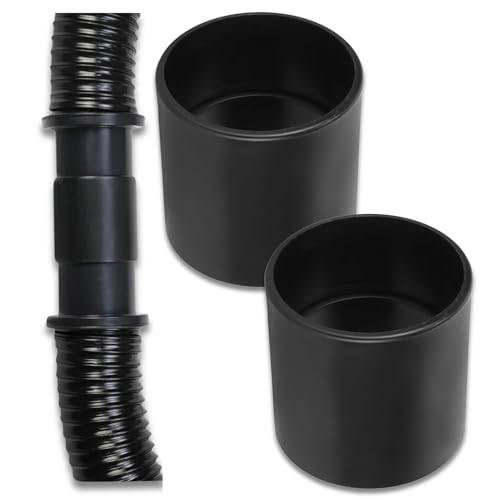 2-Pack 2.5" Vacuum Hose Coupling Connector – Wet Dry Vac Hose Adapter Compatible with Shop Vac, Craftsman & More– Extend Vacuum Reach by Joining 2 Hoses - size: Hose Coupling