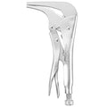 MAXPOWER 10-inch 90 degree Offset Long Nose Locking Pliers, 3" Jaw Opens - size: 10"