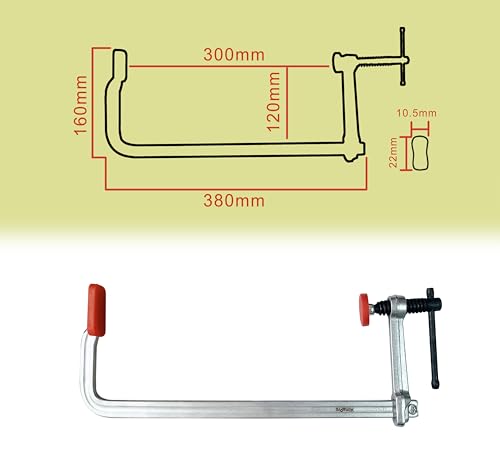 HimaPro 12 Inch Heavy Duty Bar Clamp Set, 4 Pack – Drop Forged Steel F-Clamps with 1200 lbs Load Capacity and 4-3/4 Inch Throat Depth for Welding, Woodworking, and Metalworking - size: 1200 lbs Load Limit