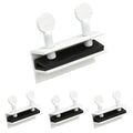 "Nuk3y Sliding Window Security Locks with Rubber Gasket (White, 4 Pack)" - color: White, size: 4 Pack