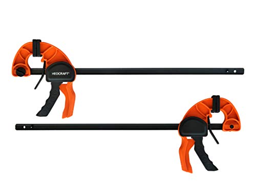 Quick Release Ratchet Bar Clamps for Woodworking (2 Pieces Set 36'') - Light Duty Adjustable One-Handed Clamp for Woodworking & Furniture Manufacturing & Assembly - style: 36" 2pack