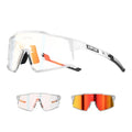 KAPVOE Photochromic Cycling Glasses Clear Mountain Bike Glasses K9022 - color: Transparent-photochromic-red
