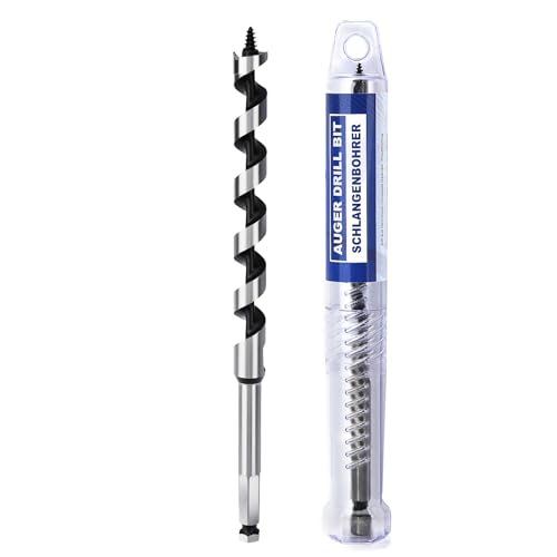 1/2" X 7.87" Auger Bit for Wood, 13x200mm Hex Long Auger Drill Bit - size: 1/2" (13mm)diameter, style: 7.87 inch / 200mm Length